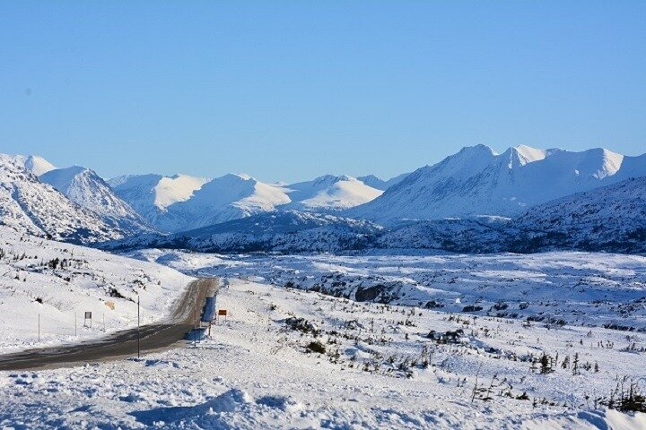 Tormented Valley covered in snow
